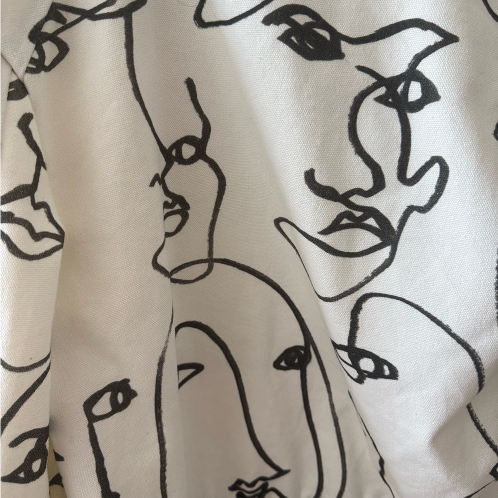 Abstract Face Print Bomber Jacket - image 3